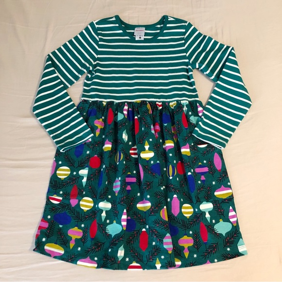 Hanna Andersson Other - NWOT Hanna Andersson Green Mixed Pattern Long Sleeve Dress Size Small